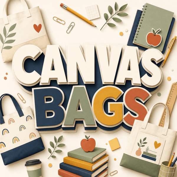 Back To School Canvas Bags