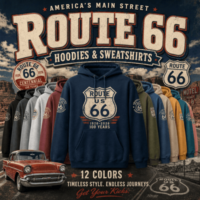 Route 66 Hoodies & Sweatshirts
