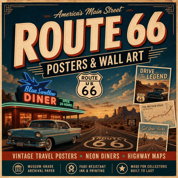 Route 66 Posters & Wall Art