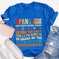 Spanglish Definition Bilingual Teacher T-Shirt