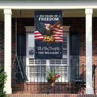 Personalized American Flag Garden Flag | 250 Years of Freedom Eagle Design | Double-Sided Polyester | Custom Patriotic Yard Decor