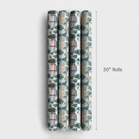 Golden Gate Bridge Gift Wrap, San Francisco Christmas Wrapping Paper, Snowy San Francisco Present Paper, California Holiday Wrapping Paper