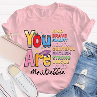 Personalized Name You Are Brave Casual T-Shirt