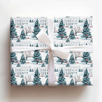 Patriotic Winter Gift Wrap, White House Christmas Wrapping Paper, Scenic Landmark Wrapping Paper, Elegant Holiday Present Paper