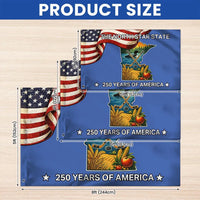 Minnesota 250 Years of America House Flag | North Star State Patriotic Design | Weather-Resistant Polyester | Commemorative Gift