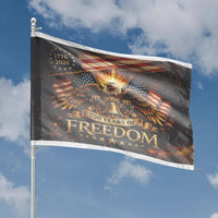 250 Years of Freedom House Flag | USA 250th Anniversary Eagle | Double Sided Weather Resistant Fabric | Collector's Patriotic Outdoor Decor