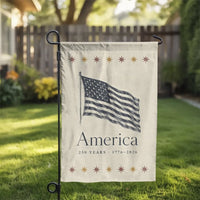 Patriotic America 250 Years Garden Flag | US Semiquincentennial 1776-2026 American Flag Design | Double-Sided Weather-Resistant Polyester | Commemorative Gift for Outdoor Yard Decor