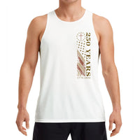 250 Years Tank Top | Vintage American Flag 1776-2026 Patriotic Design | Soft Breathable Stretch Fabric | Gift for Americana Enthusiasts