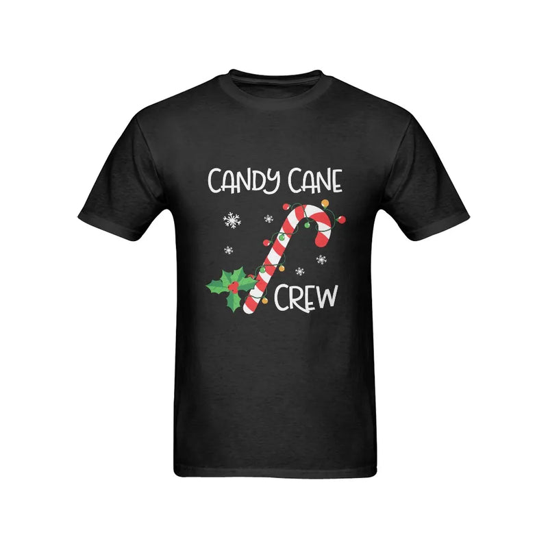 Matching Christmas Holiday Shirt, Candy Cane Crew Mens T-Shirt, Festive Xmas Squad Graphic Tee, Holiday Party T-Shirt