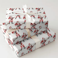 Electric Guitar Santa Wrapping Paper, Rockstar Santa Wrapping Paper, Rock and Roll Christmas Wrapping Paper, Musician Gift Wrap Roll