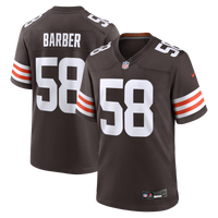 Cleveland Browns Austin Barber Brown Team Game Jersey