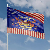 250 Years of Freedom House Flag | Patriotic Eagle 1776-2026 Commemorative Design | Double-Sided Weather-Resistant Polyester | Gift for American History Enthusiasts