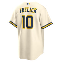 Milwaukee Brewers Sal Frelick Cream 2026 World Series Home Replica Jersey