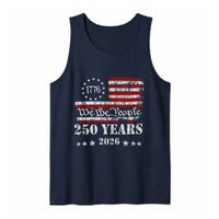 We The People US 250 Years Tank Top | Distressed American Flag 1776 2026 Graphic | Soft Lightweight Breathable Premium Fabric | Patriotic Gift for Men & Women