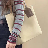 Thickened Single-Shoulder Tote Canvas Bag
