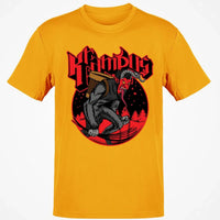 Holiday Folklore Graphic Shirt, Vintage Krampus T-Shirt, Retro Dark Christmas Tee, Creepy Winter Creature Shirt, Gothic Spooky Season Present