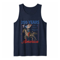 250 Years of America Tank Top | Faith Family Freedom Patriotic Eagle and Horse Art | Soft Breathable Stretch Fabric | Gift for Americana Enthusiasts