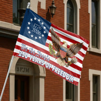 250th Anniversary US Flag | We The People 250 Years of Freedom | Double-Sided Premium Polyester | Collector's Patriotic Home Decor Gift