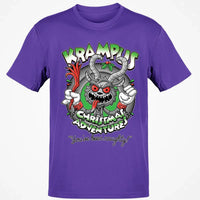 Humorous Dark Christmas Graphic Tee, Krampus Youve Been Naughty T-Shirt, Retro Creepy Holiday Monster Shirt, Horror Xmas Fan Present