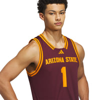 #1 Arizona State Sun Devils Away Swingman Jersey - Maroon