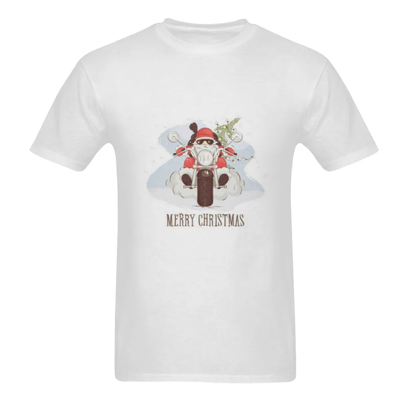 Motorcycle Santa Claus T-Shirt, Biker Santa Christmas Shirt, Retro Biker Holiday Tee, Humorous Xmas Rider Shirt, Christmas Biker Present Shirt