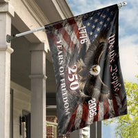 Eagle House Flag | We The People 250 Years of Freedom Vintage American Flag Art | Premium Double-Sided Polyester | Patriotic Gift for History Lovers