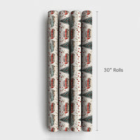 Retro Holiday Gift Wrap, Vintage Car Christmas Wrapping Paper, Classic Car Present Paper, Nostalgic Xmas Wrapping Paper, Car Lover Present