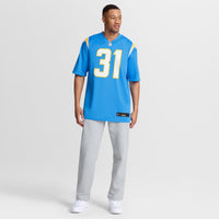 Los Angeles Chargers Greg Desrosiers Jr. Powder Blue Team Game Jersey
