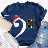 Festive Holiday Graphic T-Shirt, Christmas Santa Hat Shirt, Adorable Santa Hat Christmas Tee, Merry Xmas Party Unisex Holiday Shirt