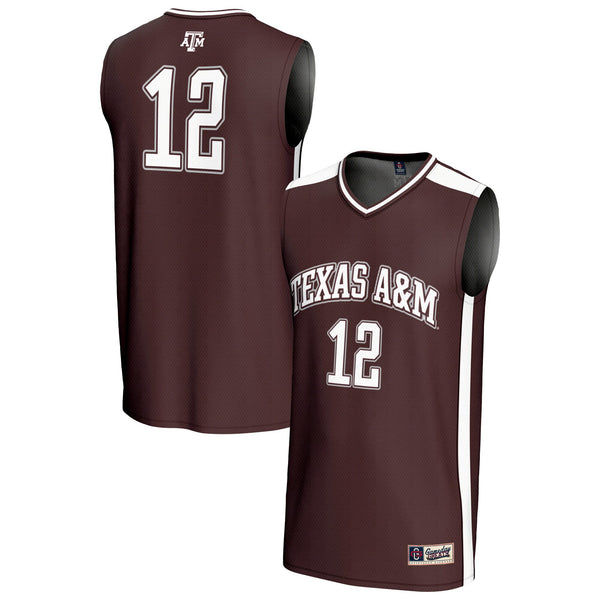 #12 Texas A&M Aggies GameDay Greats Lightweight Basketball Fashion Jersey - Maroon