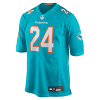 Miami Dolphins Marcellas Dial Jr. Aqua Team Game Jersey