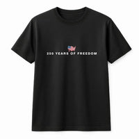 250 Years of Freedom T-Shirt | American Flag USA Map Patriotic Graphic | Soft100% Cotton Unisex Tee | Gift for Patriotic Americans and History Fans