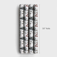 Watercolor Chess Gift Wrap Paper, Santa Playing Chess Christmas Wrapping Paper, Winter Holiday Wrapping Paper, Xmas Gift Wrap for Players