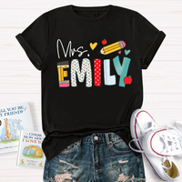 Personalized Name Art Pencil T-Shirt