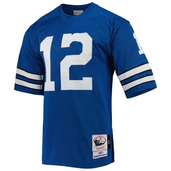Dallas Cowboys 1971 Roger Staubach Mitchell & Ness Royal Authentic Throwback Retired Player Jersey