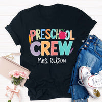 Personalized Name Preschool Crew Shirt