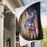 Personalized Patriotic House Flag | 250 Years of Freedom Eagle Cross Design | Double Sided Weather Resistant | Premium Gift for Christian Family