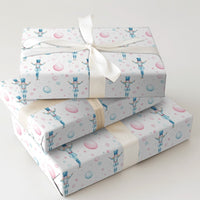 Watercolor Soldier Christmas Wrapping Paper, Nutcracker Gift Wrap Paper, Whimsical Holiday Gift Wrap Roll, Xmas Present Packaging Paper