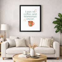 Watercolor Holiday Mug Print, Christmas Coffee Canvas Wall Art, Comfy Winter Canvas Wall Art, Festive Season Wall Art, Digital Download