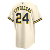 Milwaukee Brewers William Contreras Cream Home Replica Jersey