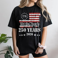 1776 We The People T-Shirt | 250 Years Anniversary Vintage Distressed Flag Design | 100% Soft Cotton Unisex Tee | Gift for History and Patriotic Fans