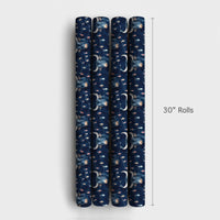 Holiday Lights Bull Gift Wrap, Christmas Bull Wrapping Paper, Festive Bull Wrapping Paper, Farmhouse Cattle Gift Wrap, Winter Holiday Wrap