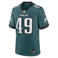 Philadelphia Eagles Ian Wheeler Midnight Green Team Game Jersey