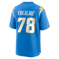 Los Angeles Chargers Laekin Vakalahi Powder Blue Team Game Jersey