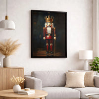 Christmas Soldier Canvas Print, Nutcracker King Canvas Wall Art, Holiday Nutcracker Wall Decor, Festive Christmas Canvas Art, Holiday Present