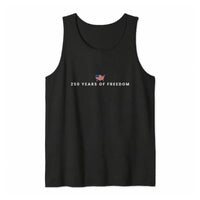 250th Anniversary USA Tank Top | 250 Years of Freedom Patriotic Design | Soft Breathable Unisex Fit | Gift for American History Fans