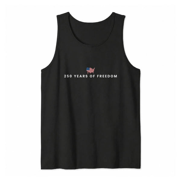 250th Anniversary USA Tank Top | 250 Years of Freedom Patriotic Design | Soft Breathable Unisex Fit | Gift for American History Fans