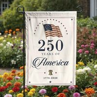 America 250th Anniversary Garden Flag | Patriotic USA 250 Years Semiquincentennial 1776-2026 | Double Sided Weather-Resistant Polyester | Commemorative July 4th Yard Decor Gift