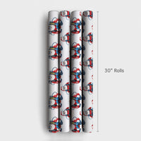 Humorous Ocean Christmas Wrapping Paper, Scuba Diving Santa Wrapping Paper, Scuba Diver Holiday Gift Wrap, Diver Santa Wrapping Paper