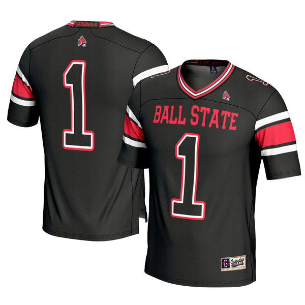 #1 Ball State Cardinals GameDay Greats Football Jersey - Black